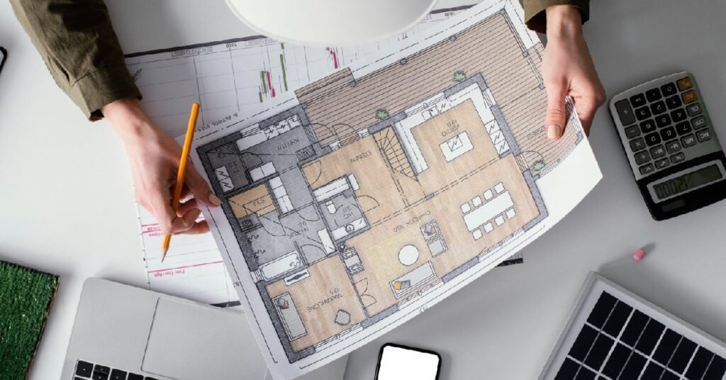 flooring plan design for smart home layout and interior planning